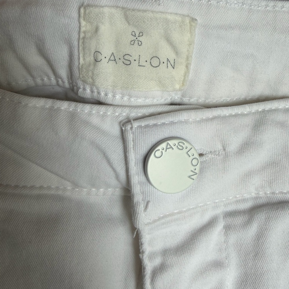 Caslon Stretch Cotton Chino Women’s White Pants - Picture 5 of 10
